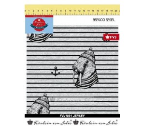 Jersey - Fräulein v. Julie Walross Streifen